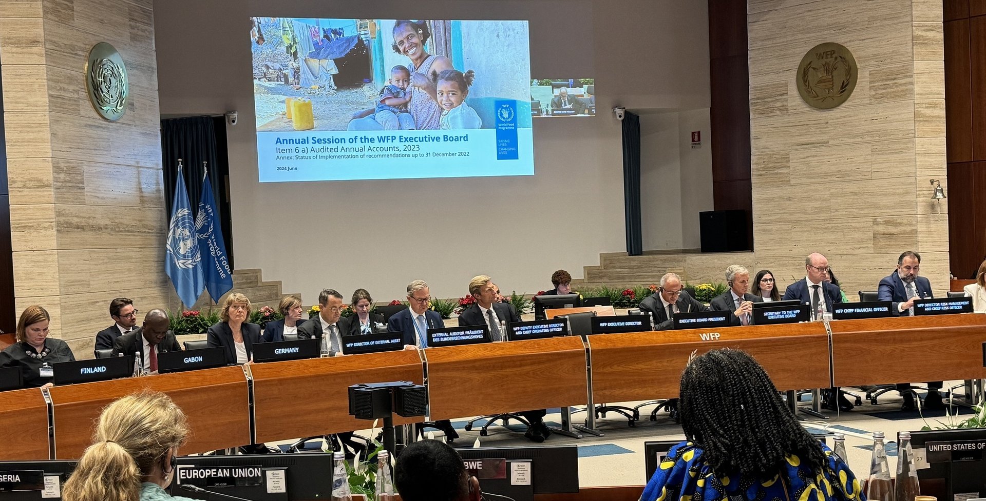 WFP-Rom-2024-a Das Executive Board, das in Rom tagte, ist das oberste Aufsichtsgremium des WFP.