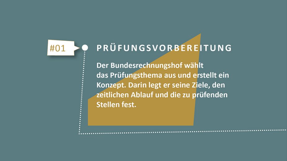 Pr&uuml;fungsvorbereitung. Grafik: Bundesrechnungshof Kachel Vorschau