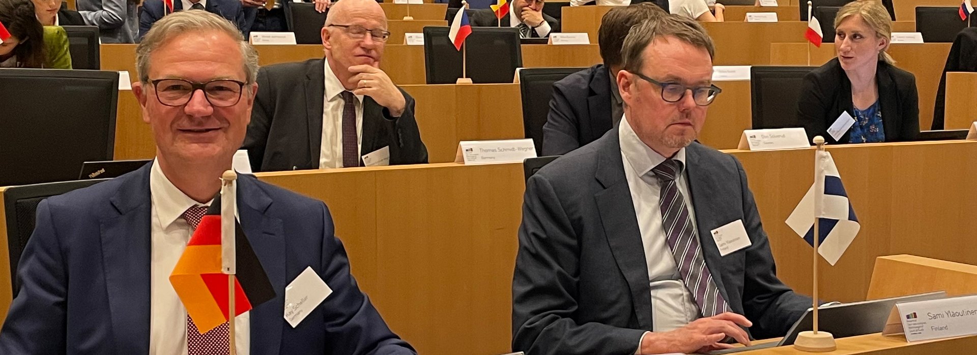 Kay Scheller, Pr&auml;sident des Bundesrechnungshofes, beim Treffen der Rechnungsh&ouml;fe der EU-Mitgliedstaaten in Br&uuml;ssel.
